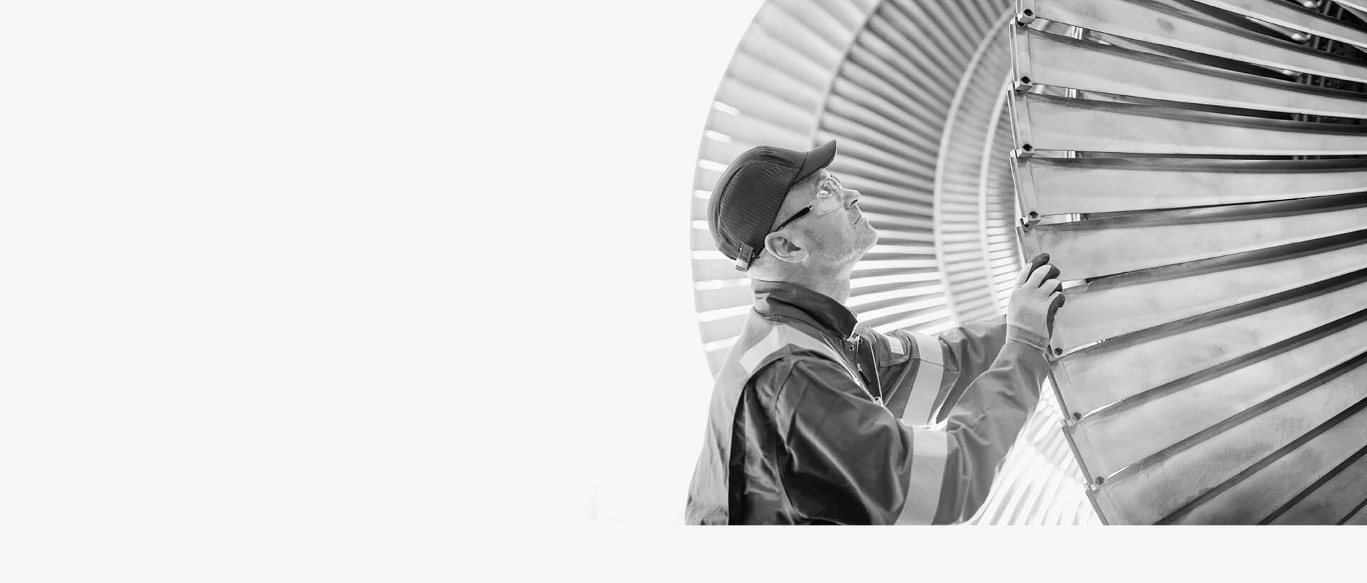 Commercial solar array with wind farm